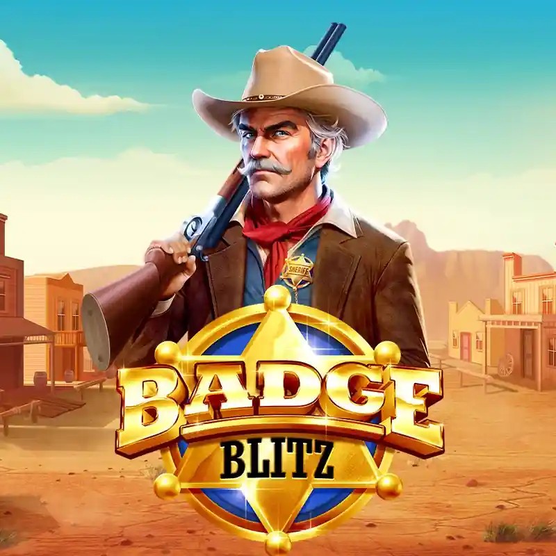 Badge Blitz logo by Pragmatic Play at Stake Casino