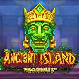 Ancient Island Megaways slot logo by Pragmatic Play at Stake Casino