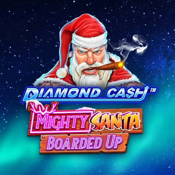Diamond Cash Mighty Santa Boarded Up game by Greentube – logo hosted on Stake Casino