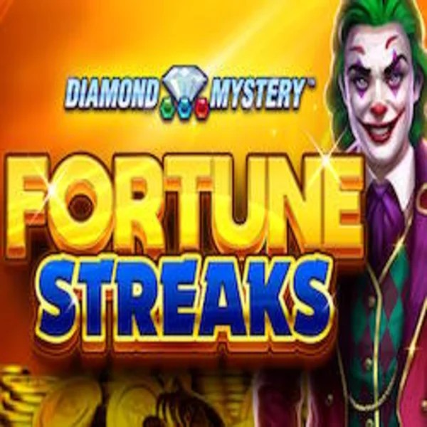 Diamond Mystery Fortune Streaks slot logo by Greentube at Stake Casino