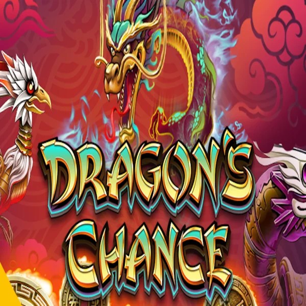 Dragons Chance slot logo by BF Games at Stake Casino
