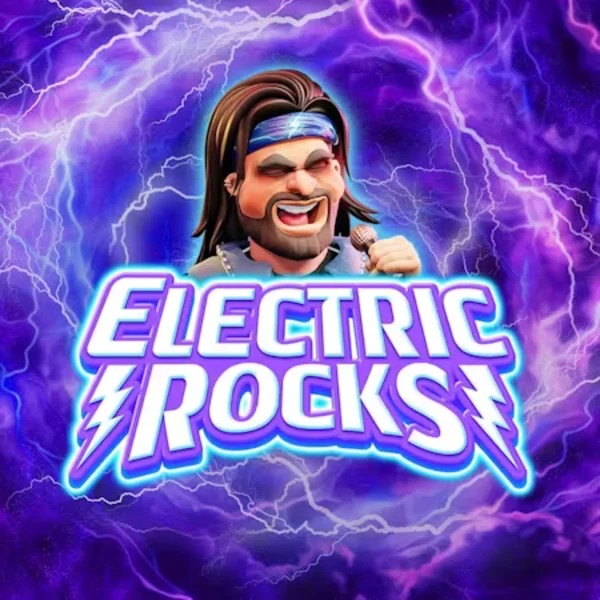 Official Slots logo: Electric Rocks by Inspired Gaming at Stake Casino