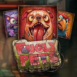 Official Slots logo: Fugly Pets by Stakelogic at Stake Casino