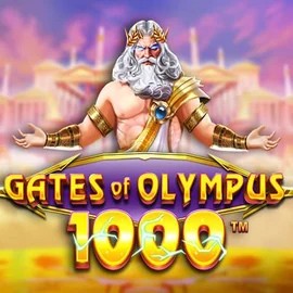Gates of Olympus 1000 slot logo by Pragmatic Play at Stake Casino