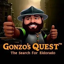 Gonzo's Quest logo – Slots by NetEnt at Stake Casino