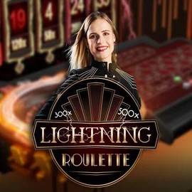 Lightning Roulette logo by Evolution Stake Casino