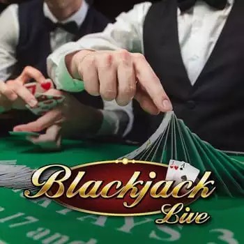 Official Live Casino logo: Live Blackjack by Evolution at Stake Casino