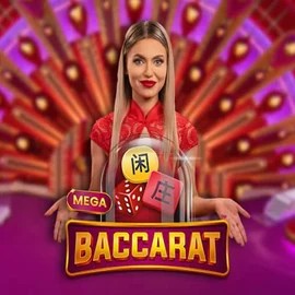 Mega Baccarat logo – Live Casino by Pragmatic Play at Stake Casino