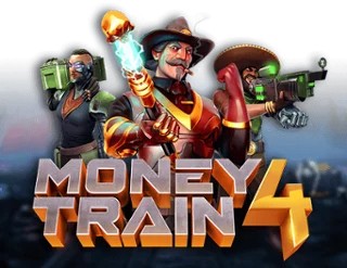 Official Slots logo: Money Train 4 by Relax Gaming at Stake Casino