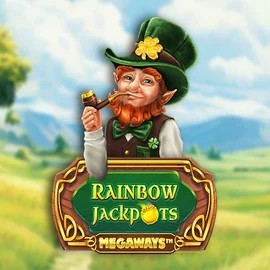 Rainbow Jackpots Megaways online game logo by Red Tiger Gaming on sstake.org