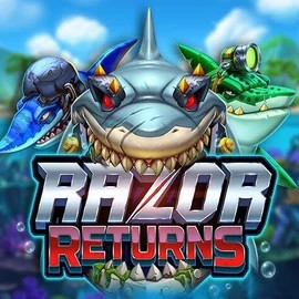Razor Returns logo by Push Gaming at Stake Casino