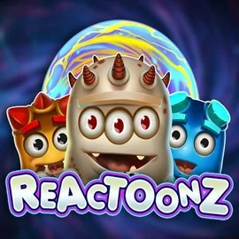 Slots logo of Reactoonz from Play'n GO at Stake Casino