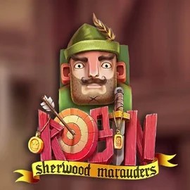 Official Slots logo: Robin Sherwood Marauders by Yggdrasil at Stake Casino