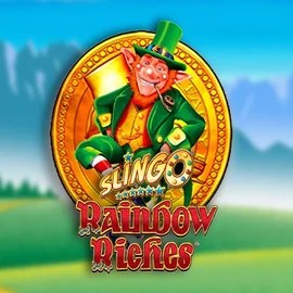 Slingo Rainbow Riches logo by Gaming Realms Stake Casino