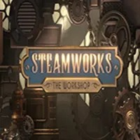 Steamworks The Workshop game by Peter & Sons – logo hosted on Stake Casino