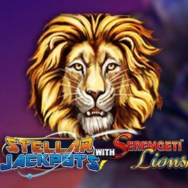 Stellar Jackpots with Serengeti Lions logo by Lightning Box Game at Stake Casino