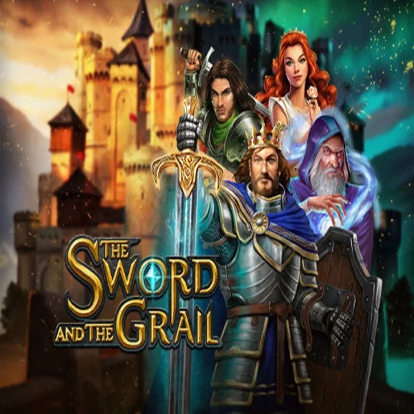 The Sword and the Grail online game logo by Play'n GO on sstake.org