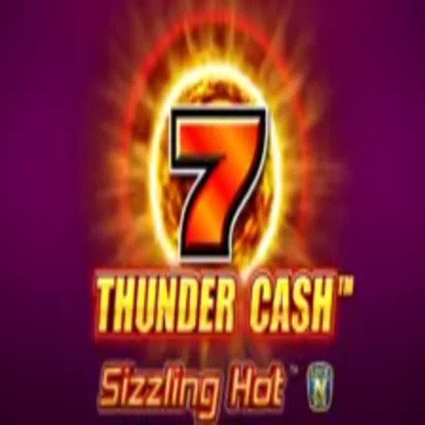 Thunder Cash Sizzling Hot slot logo by Novomatic at Stake Casino