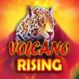 Volcano Rising slot logo by RubyPlay at Stake Casino